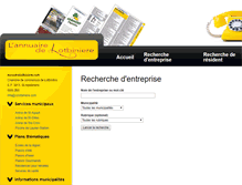 Tablet Screenshot of annuairelotbiniere.com